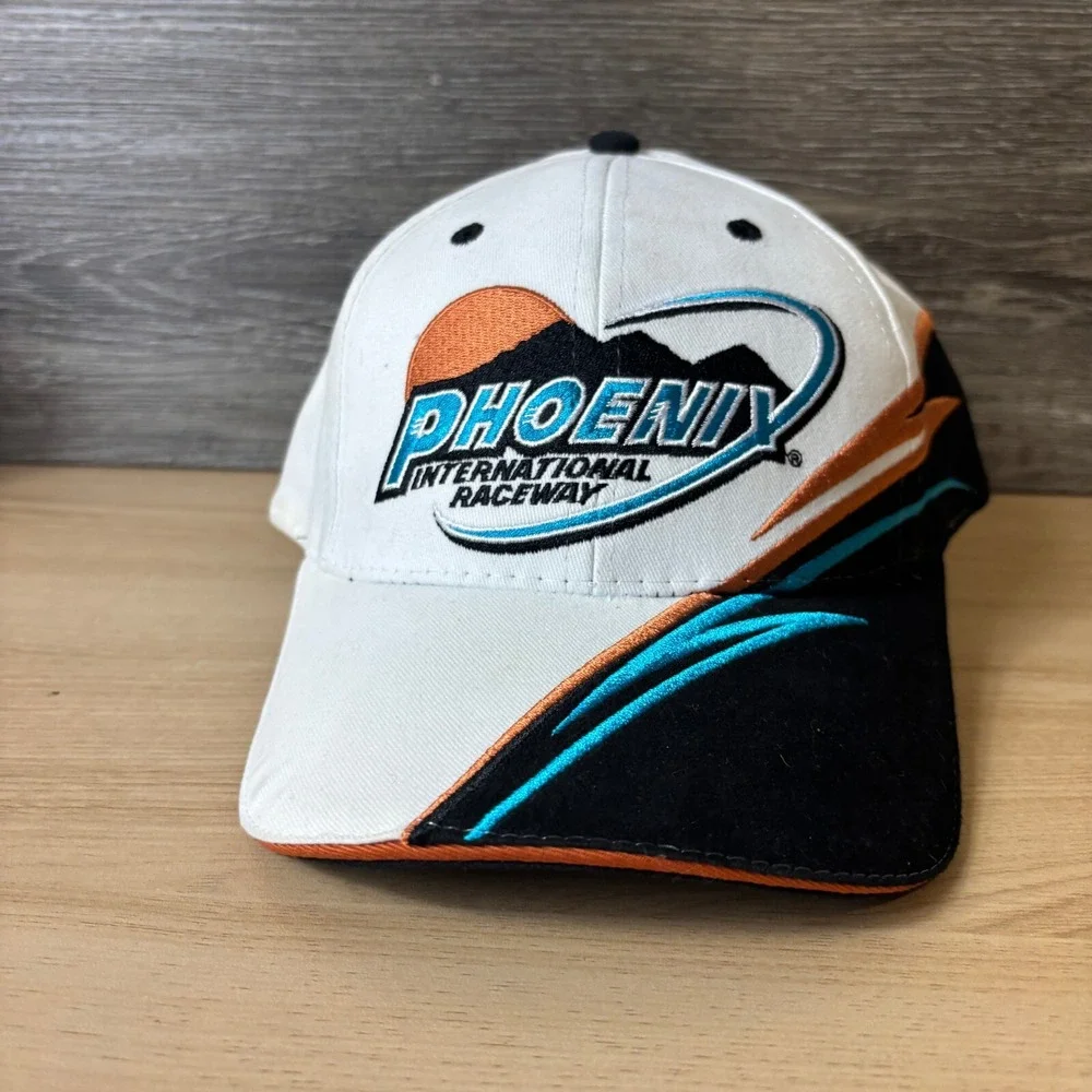 Phoenix International Speedway Hat Cap Strap Back White Racing‎ Nascar